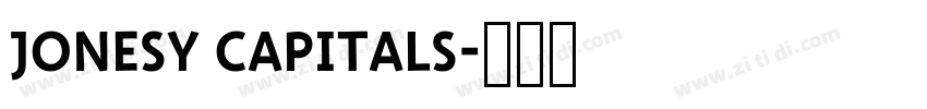 Jonesy Capitals字体转换